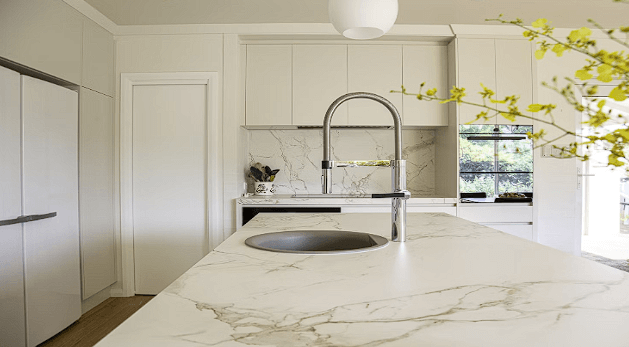 Marble kitchen remodel sink design